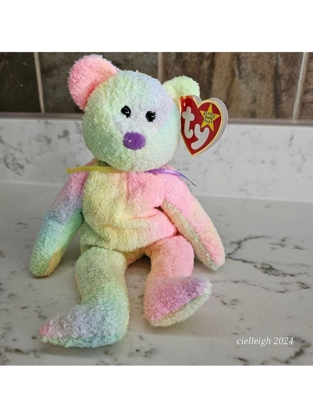 Groovy The Bear TY Beanie Baby Vintage